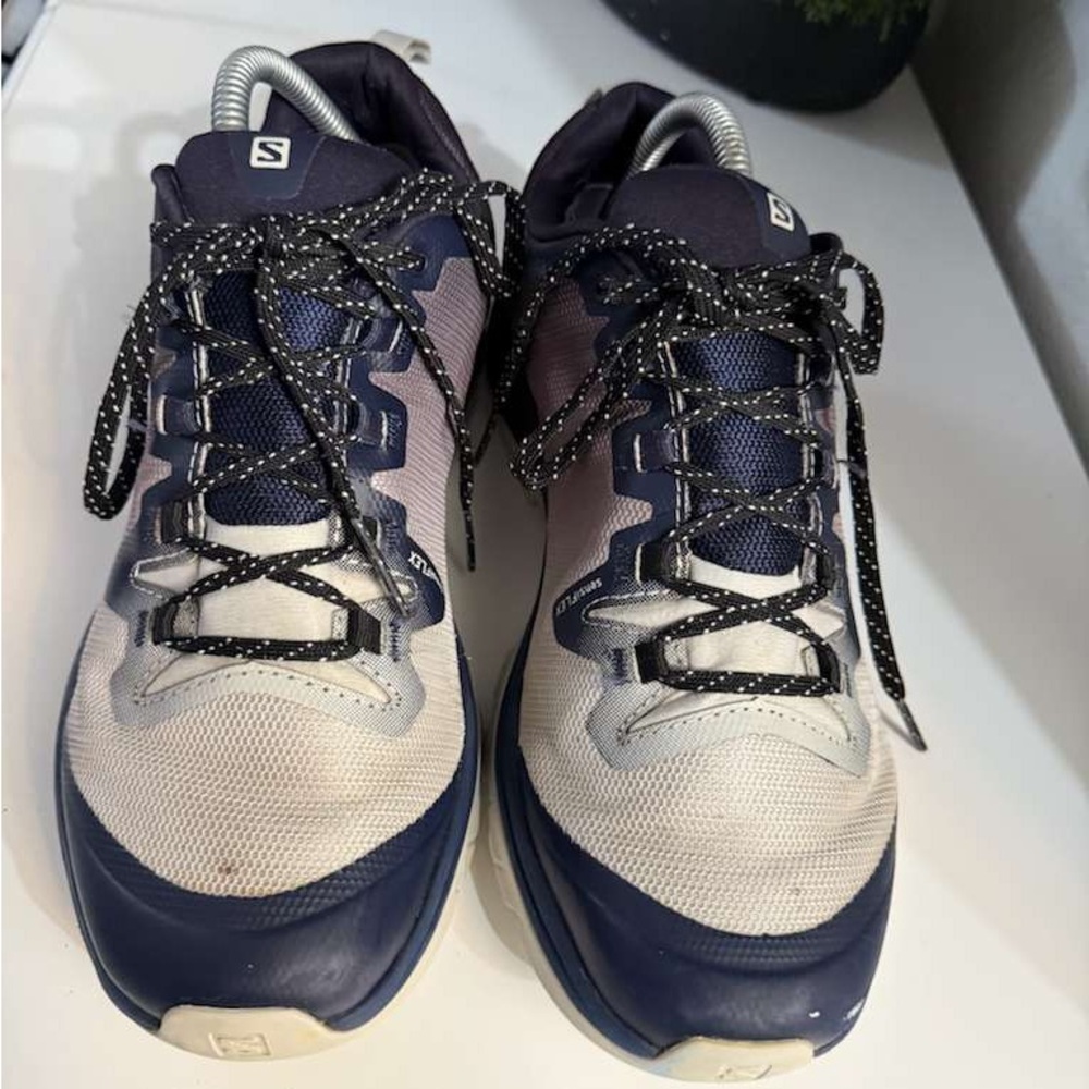 Salomon Trail Running Shoes - Navy and Cream - Picture 2 of 6